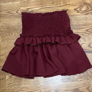 Cinch maroon skirt